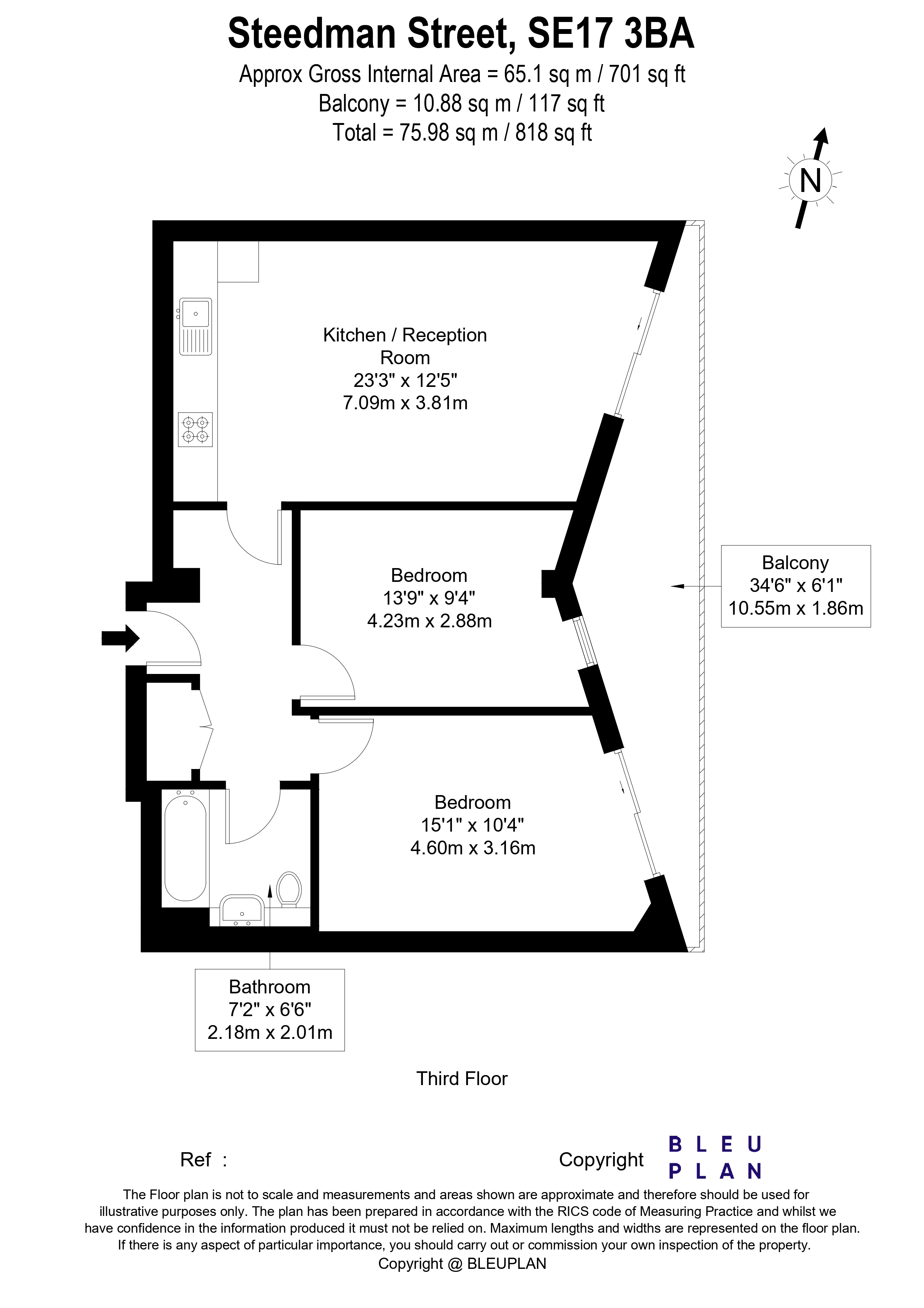 South Central Steedman Street floorplan